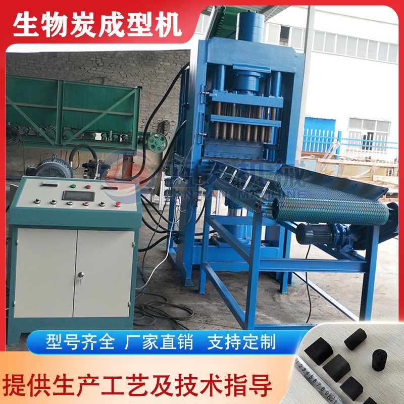 生物炭成型机橄榄果渣碳化成型生产线木粉蓝炭锯末石蜡压块设备