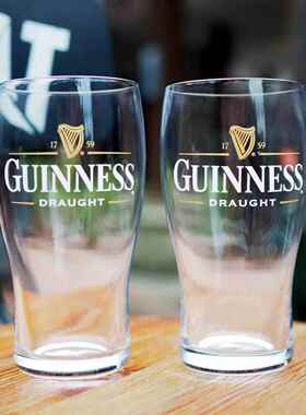 。肥猫酒杯精酿啤酒杯健力士杯子竖琴浪涌Guinness吉尼斯黑啤爱尔