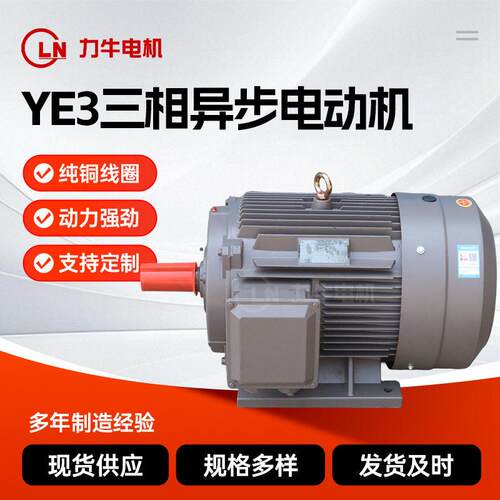YE3三相异步电动机Y315L2-2-185全铜0.75/1.1/1.5/2.2/3千瓦电机