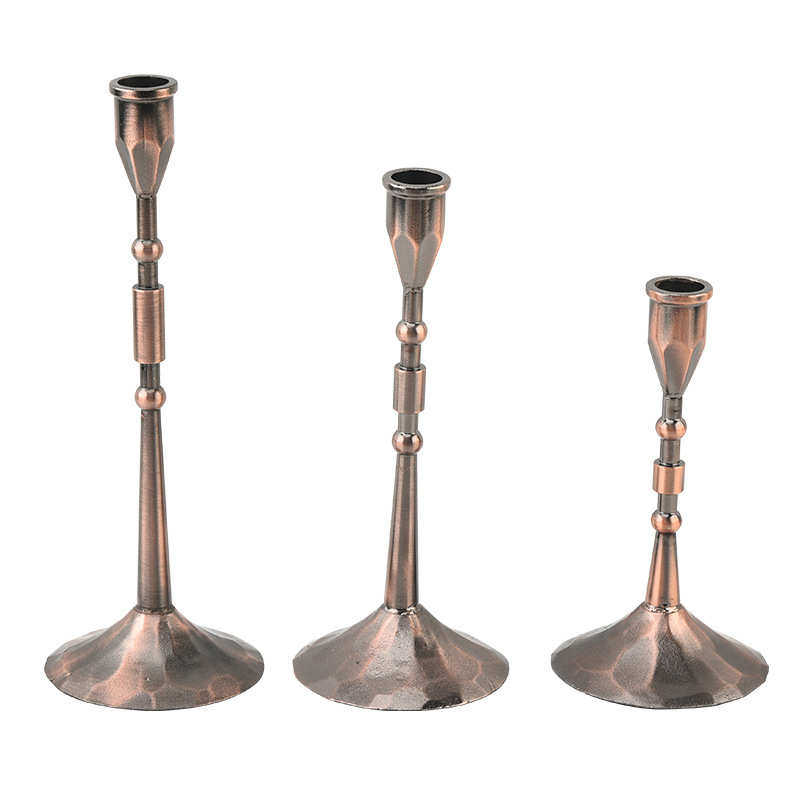 新款北欧高级蜡烛台摆件黑色复古高脚创意蜡烛杯摆件,家居饰品,烛台,淘宝优惠券,粉丝福利购,淘宝优惠卷