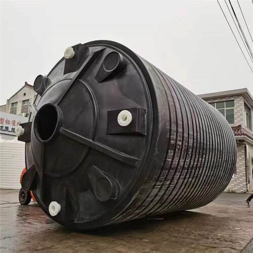 常州黑色大型40立方塑料储罐化工液体储存桶污水收集桶水箱厂家