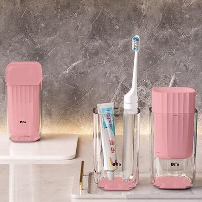 Travel toiletry set including a mini rinse cup, toothbrush h