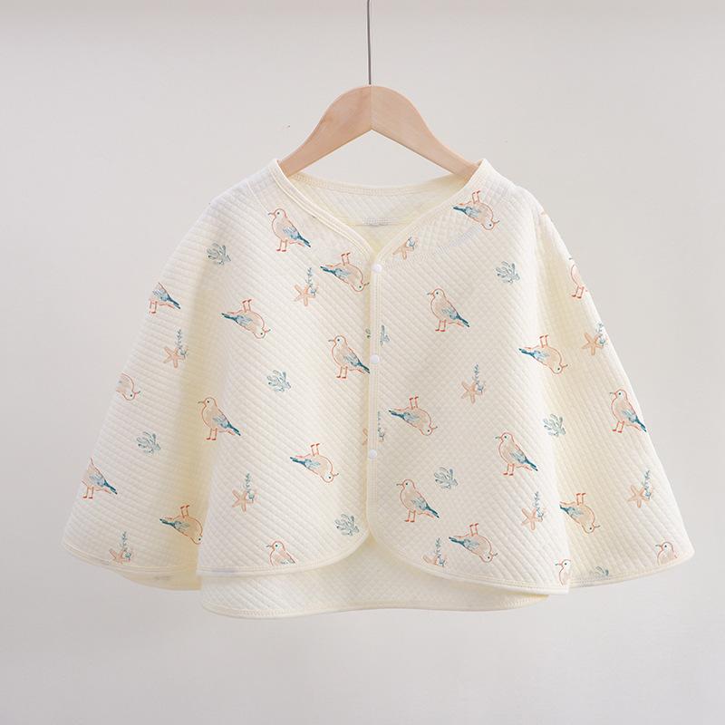 月子披肩秋冬保暖短款纯棉披肩