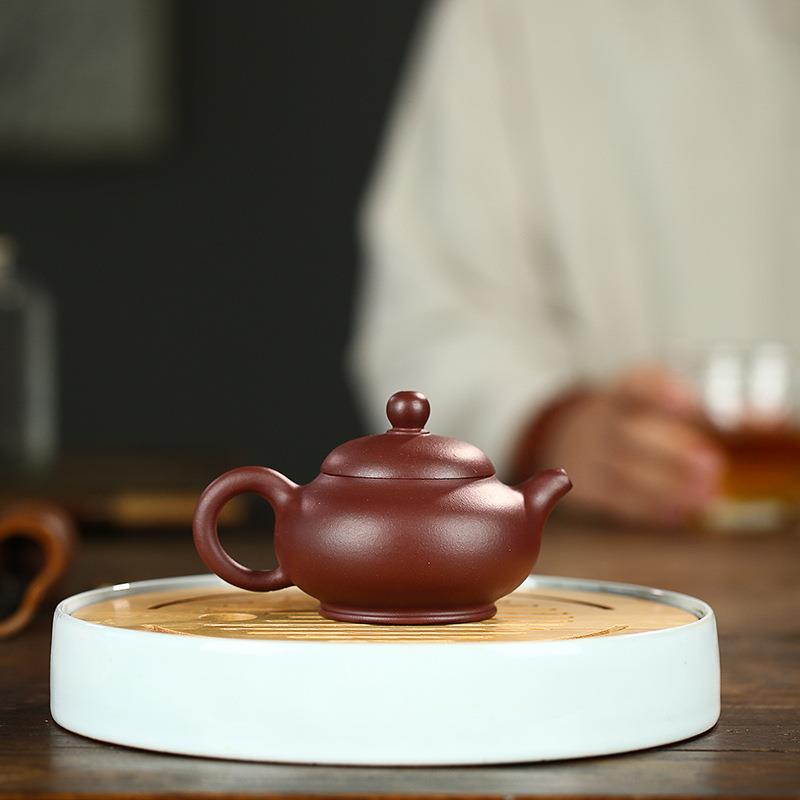宜兴紫砂壶名家全手工茶壶茶具套装 原矿紫泥小品玉乳泡茶壶