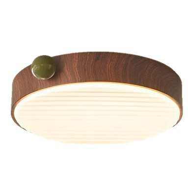 法式中古卧室薯片吸顶灯侘寂风复古胡桃木色书房护眼儿童房吸顶灯,家装灯饰光源,智能吸顶灯,淘宝优惠券,粉丝福利购,淘宝优惠卷