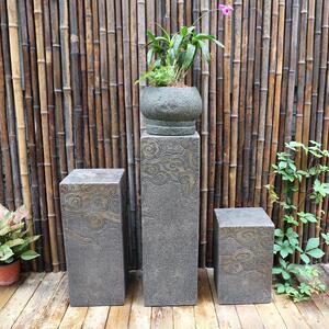 水意磨坊中式禅家仿古祥云展示柱厅落地摆件居客过道玄关装饰SMF-