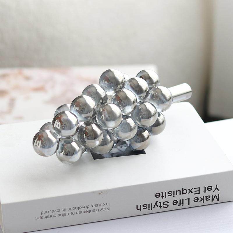 现代轻奢水晶葡萄串摆件样板客厅书房酒店售楼处前台时尚软装饰品