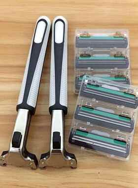 吉利剃须刀手动双层通用刀架刀片老式刮胡刀男士胡须刀女刮毛刀片