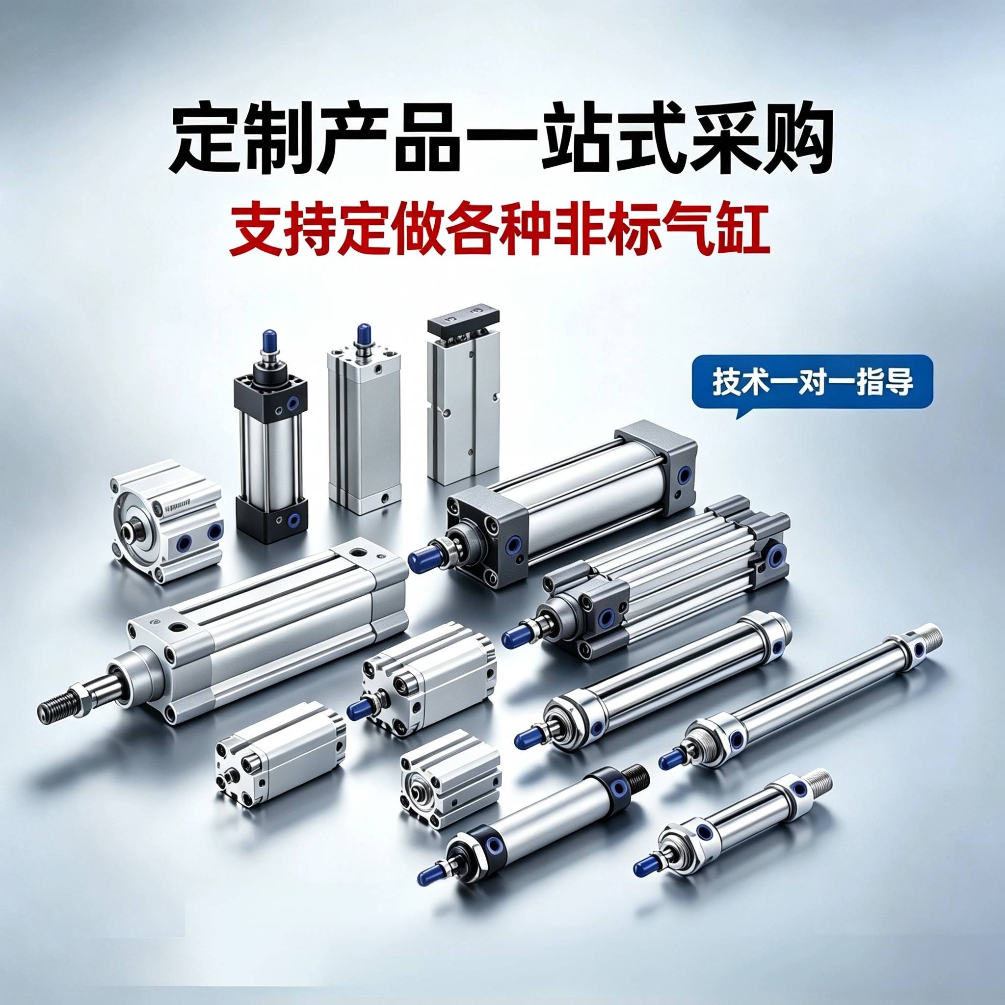 非标气缸定做个性各种不锈钢SC/SDA/QGB/MA/TN/CA1/MDBB厂家直销图片