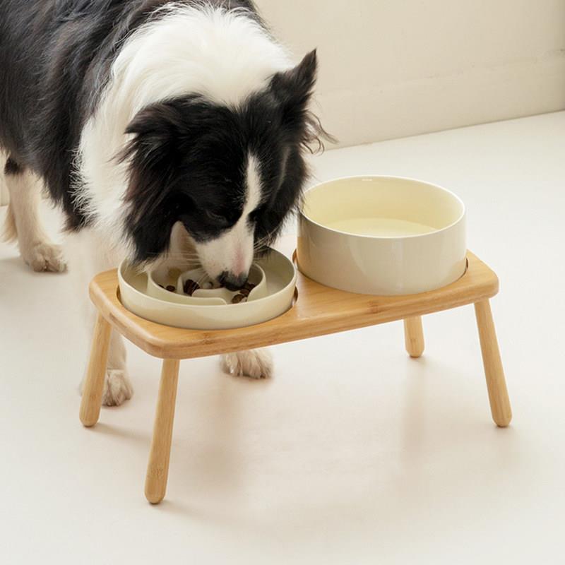 慢食碗加高陶瓷碗中大型犬缓食碗大狗专用狗狗食盆饭碗水盆狗碗