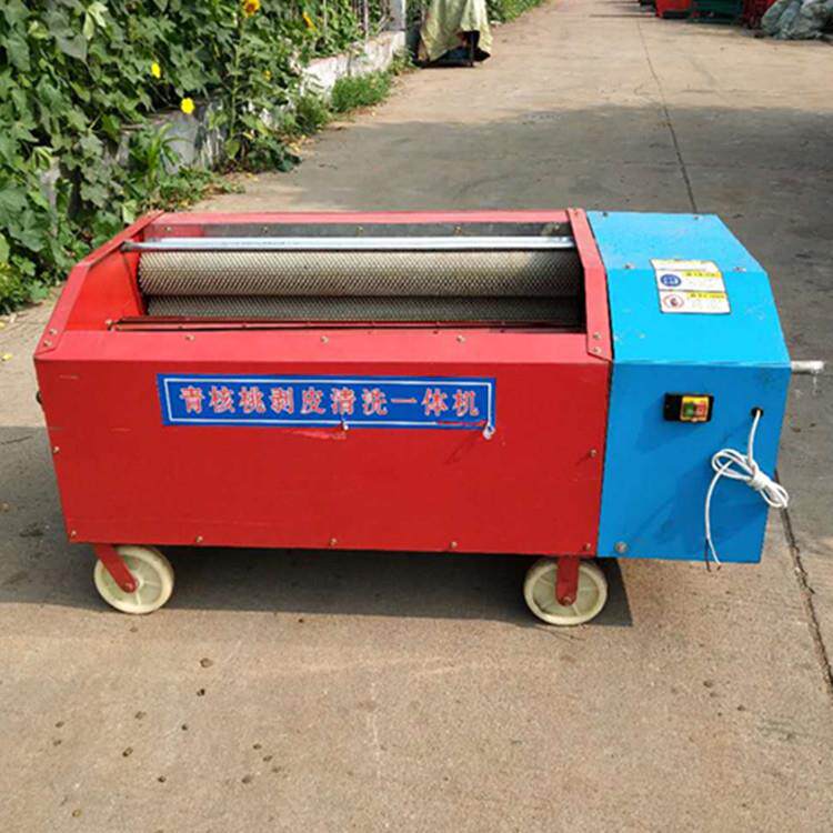新款家用小型青核桃去壳机图片青核桃去皮机全自动核桃剥皮机视频