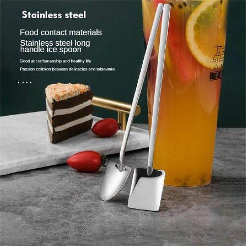 1~5PCS Long Handle 304 Stainless Steel Round Edges Easy To
