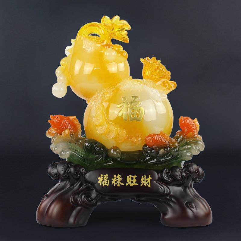 葫芦摆件工艺品福禄客厅电视酒柜装饰品乔迁新居开业礼品创意树脂