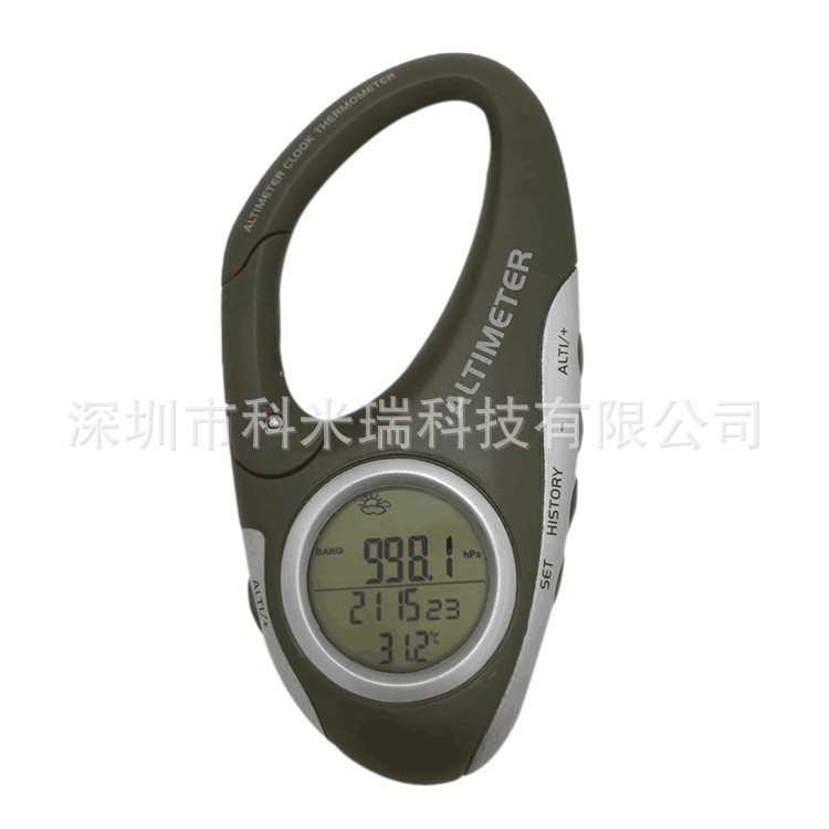 钓鱼高度计气压计温度扣 气压计海拔海拔表户外计登山手持