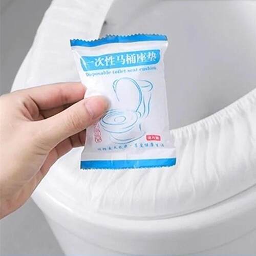 Disposable toilet seat covers for travel, hotel use, portabl