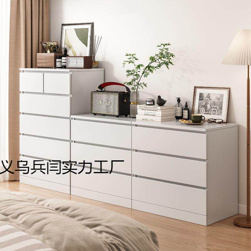 五斗柜卧室收纳抽屉式储物柜子斗柜实木色小户型简易床尾置物柜厂