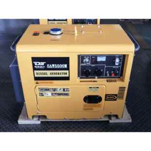 小型便SAW5500M携飒22038音0v办公家用油柴发电机 德动力5千瓦静款
