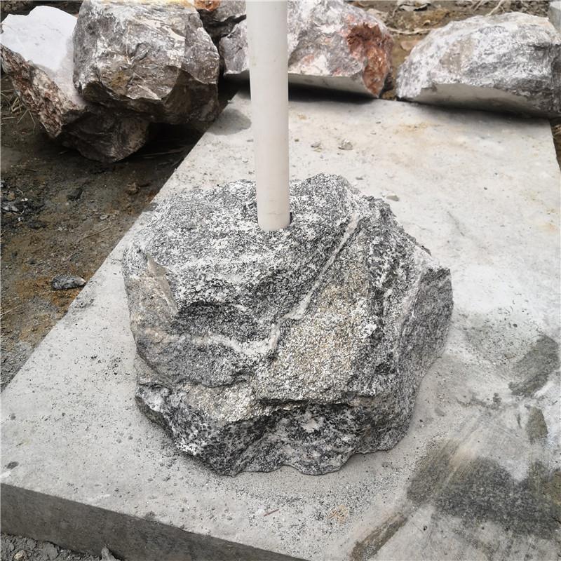 天然鹅卵石衣架底盘石头墩支架岩石雪浪石装饰服装店覆古原石切片