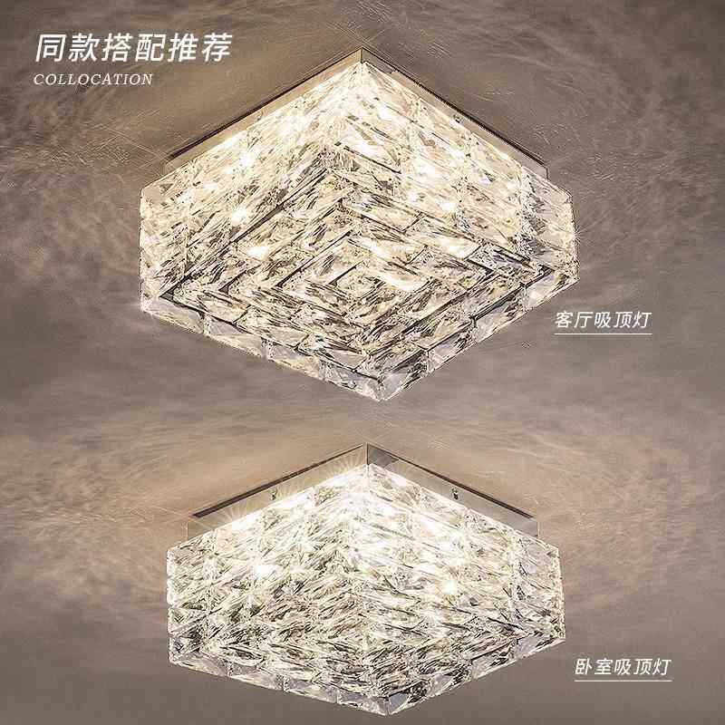 科迪诗25新款0轻奢水晶灯客厅2灯大厅主现代轻奢方形卧室吸顶IGC