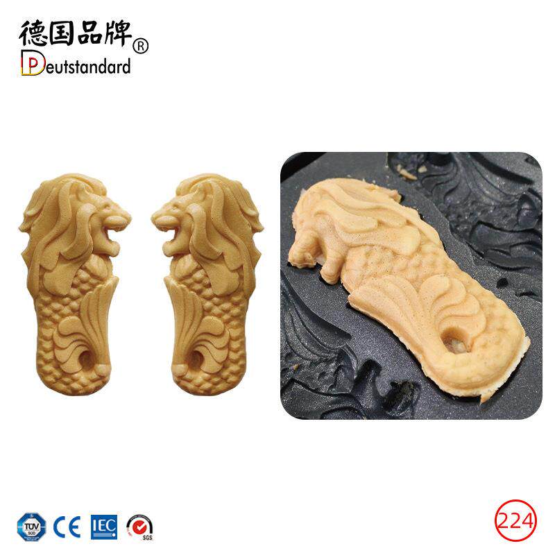 华夫饼机澳门鱼尾狮华夫饼机数显鱼型松饼机电热烤饼机电饼铛烘烤