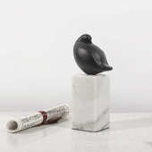 现代轻奢简约家居北欧创意软装 饰品酒柜小鸟摆件 酒店样板房客厅装