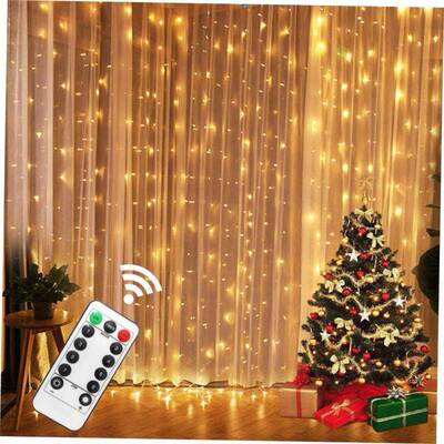 LED Curtain String Light Christmas Decorations for Home Garl