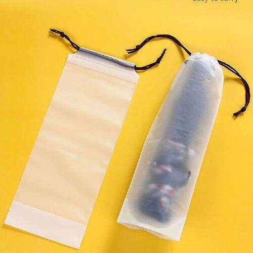 Matte Translucent Plastic Bag Umbrella Storage Bag Reusable