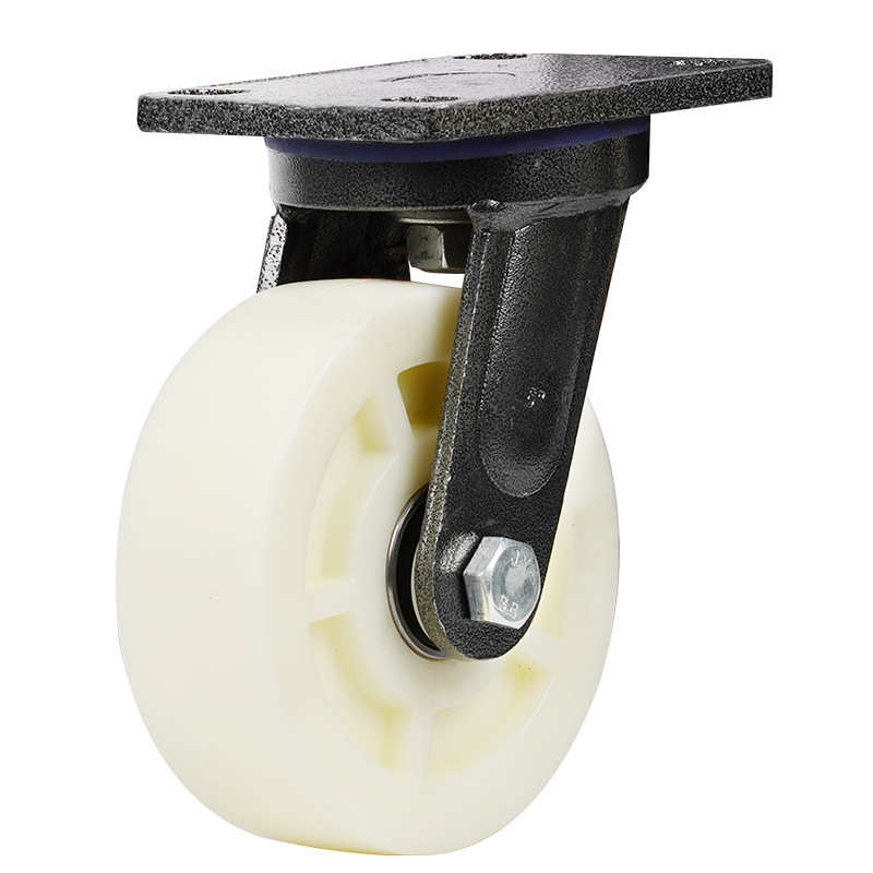 超重型工业铁芯尼龙4寸6寸万向轮定向刹车脚轮8寸10寸手推车米想