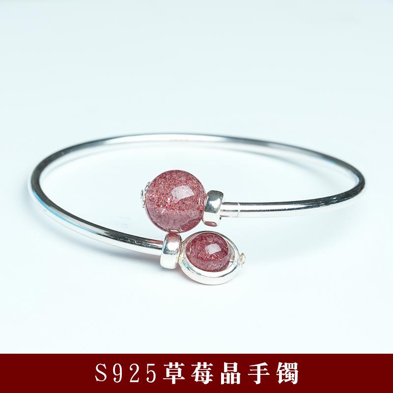 正品典工坊999银手镯纯银女节开口镯小众竹个性首饰送银女友送妈