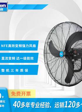 风扇高效变频强力风扇挂墙式工业壁挂牛角扇NSF-750E