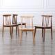 斯堪 纳维亚实木餐椅灰角椅家庭餐厅靠背椅简单现代休闲椅榫椅