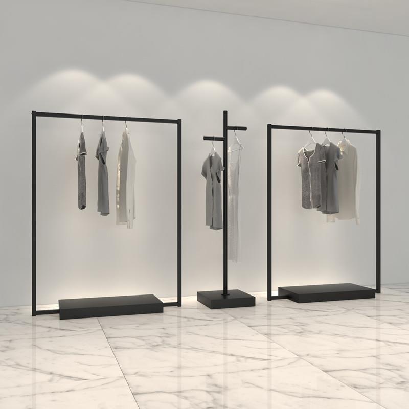 需定制铁艺服装店展示架女装挂衣架子落地式正挂侧挂衣服货架简易