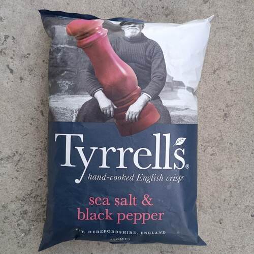 tyrrells薯片英国Tyrrells泰瑞海盐甜辣芝士薯片150g膨化土豆片