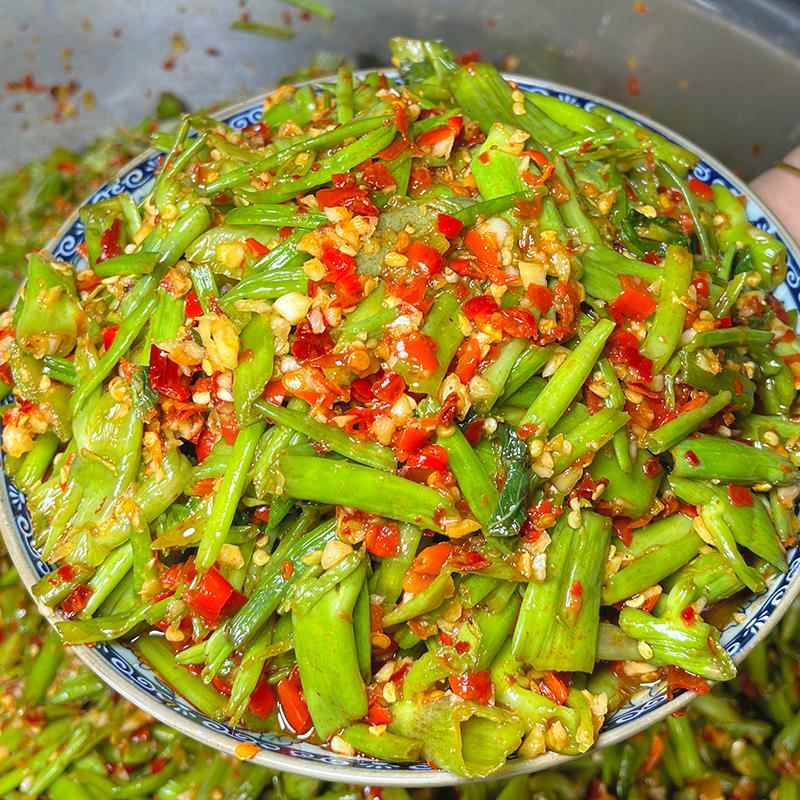 江西特产空心菜腌菜辣椒酱咸菜大全下饭菜剁椒酱通心菜梗酸辣酱菜