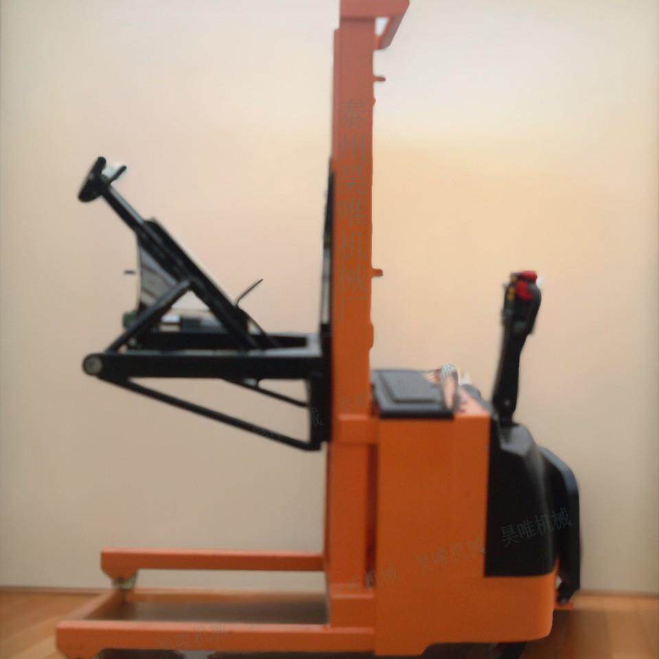电动液压油桶翻转叉车蓄电瓶升降全电动油桶倒料叉车铁皮油桶搬运