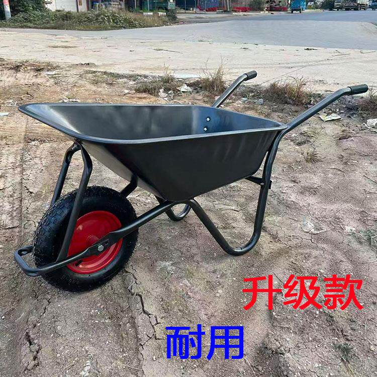 农用加厚单轮小推车加厚车斗车架运沙石子建筑用车单轮手推车
