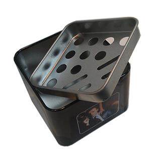 烟灰缸带盖子 不锈钢铁皮烟灰缸礼品 时尚金属烟灰缸包邮