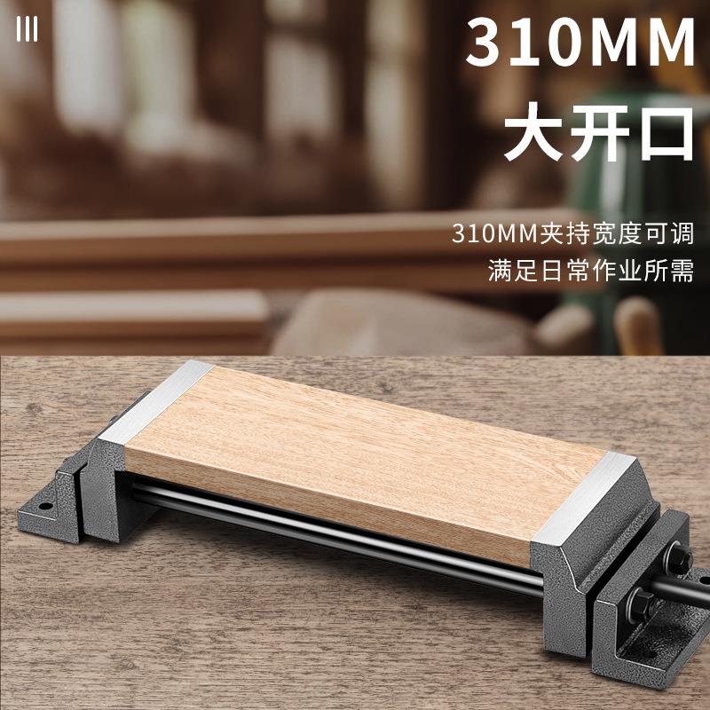 双动木工台钳联动平口钳夹持工具台虎钳快速虎台钳工作台桌钳虎钳