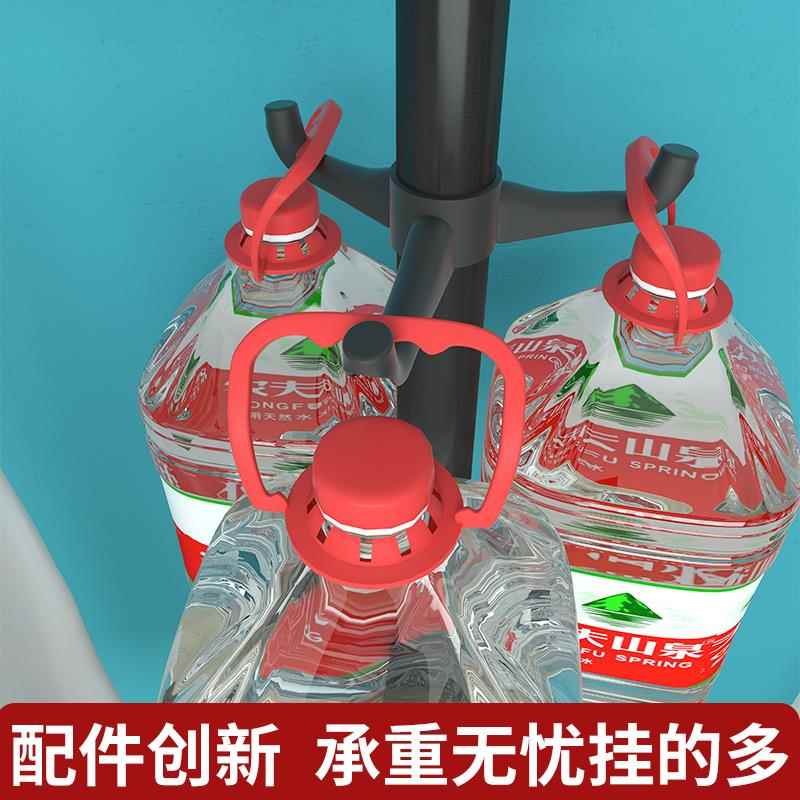 RI0T顶天立地晾衣架家用落地卧室置衣架挂衣服免打孔伸缩衣帽架置