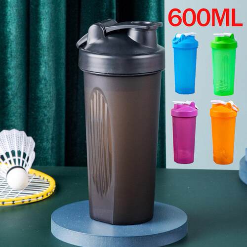 600ml Protein Shaker Bottle Protein Powder Shake Cup for Gym