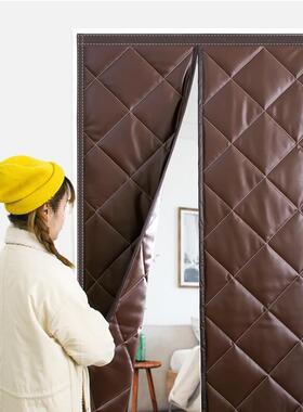 棉门帘冬季保家用F96S9889保暖防卧风室挡风温挂帘吸防寒隔断帘磁