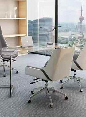 新款板椅YCF轻奢大椅班电脑办公椅老办子商务家用书房公桌椅子