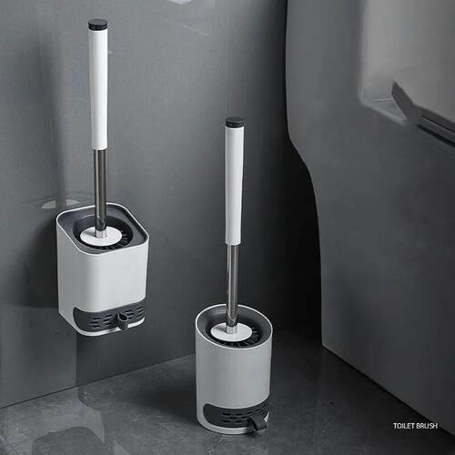 Silicone TPR Toilet Brush With Tweezers Bathroom Accessories