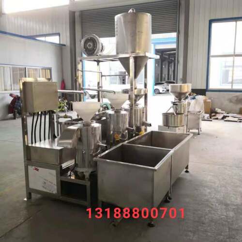 河北磨绿豆三联磨浆机玉米黑豆磨浆一体机商用型豆制品厂家免费技