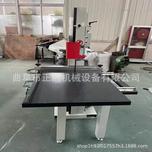 家用小型带锯机 木工机械MJ345型号大平台可调节尺寸塑料卷开料机