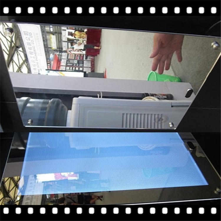 电镀半反半透双面镜面镜子 魔镜灯箱透光反射亚克力PC半透镜