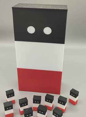 德二砖块3D打印实物摆件模型礼品整蛊道具以德服人波兰球桌面摆件