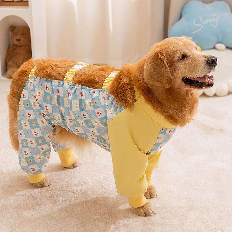 狗狗外出防脏衣服防虫衣服外出遛弯四角狗衣服宠物防护薄款护腿服