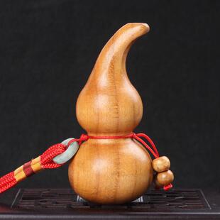 天然桃木葫芦红绳挂件大、中、小木雕门配件、装饰品、汽车原木