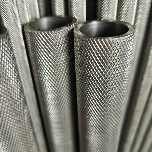 网纹空心管304不锈钢滚花管菱形花纹精密管宝石花精密管冲孔圆管